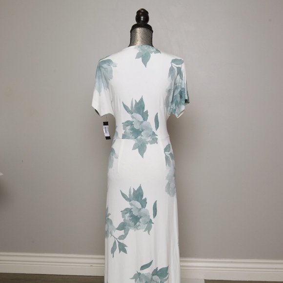 NWT ALFANI FLORAL PRINT TIE FRONT SHIRTDRESS - M - Picture 7 of 7